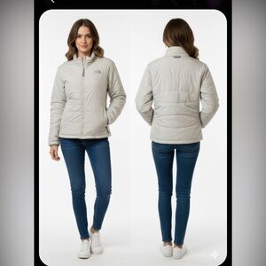 The North Face Cream Quilted Jacket